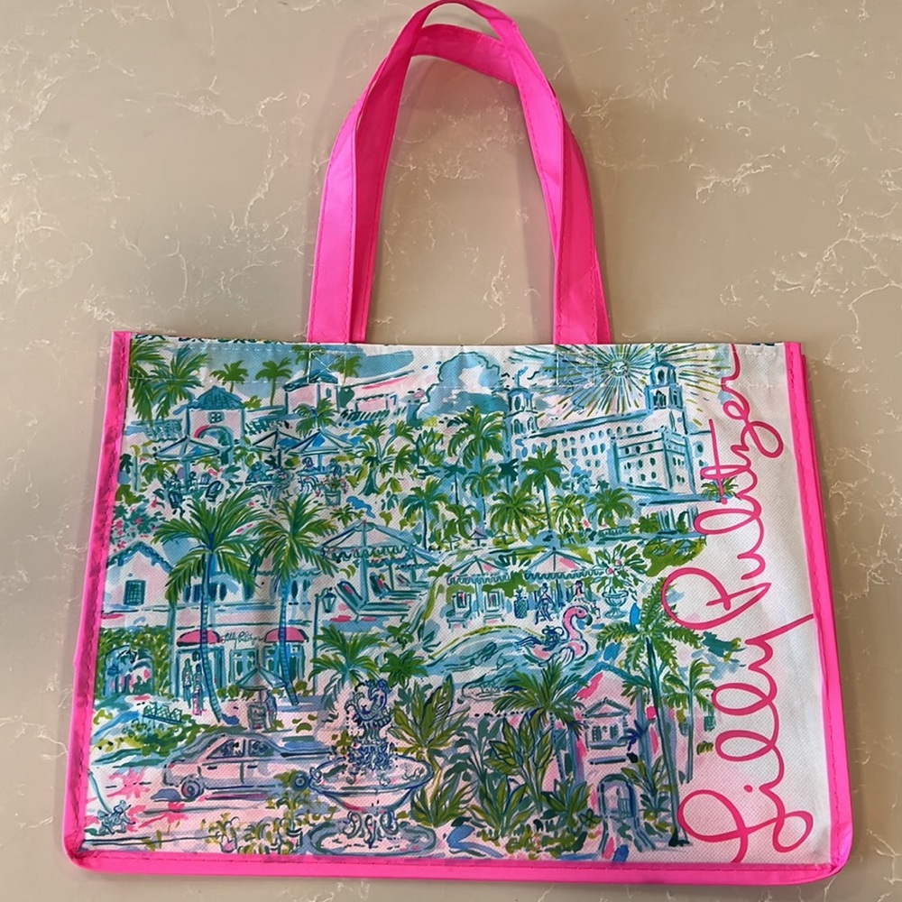 Lilly Pulitzer Reusable Vinyl Medium Size Bag